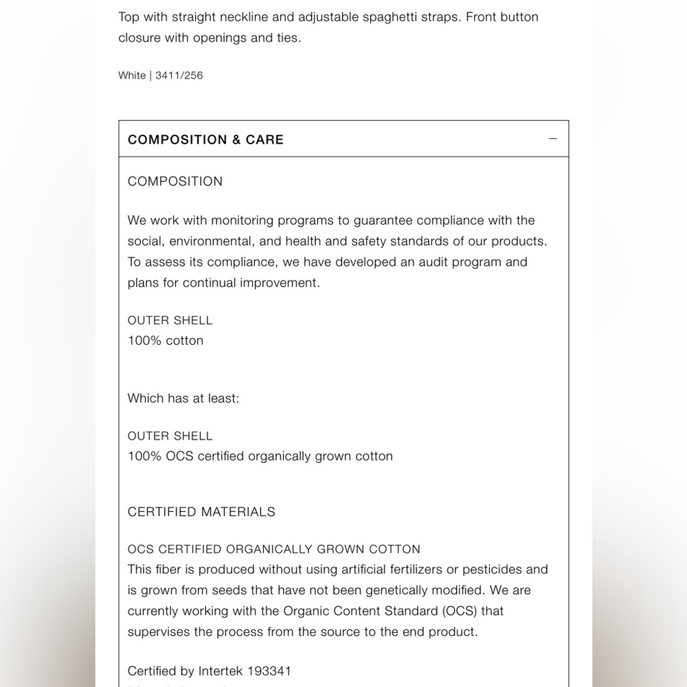 Zara tied poplin top white Medium - Picture 15 of 16